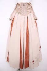 画像1: Ozz oneste / 紅葉刺繍袴風ロングスカート  ベージュ Y-26-07-27-130-OO-SK-SZ-ZY (1)