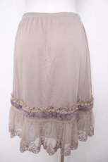 画像2: axes femme / お花モチーフペチスカート  グレー Y-26-07-27-133-AX-SK-SZ-ZY (2)