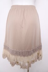 画像2: axes femme / お花付きペチスカート M モカ Y-26-07-27-141-AX-SK-SZ-ZY (2)