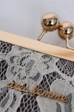 画像3: axes femme / レースがま口ショルダーバック  茶 Y-26-07-27-021-AX-BG-SZ-ZY (3)