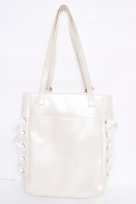 画像2: axes femme POETIQUE / ロゴ刺繍トートバック  白 Y-26-07-27-022-AX-BG-SZ-ZY (2)