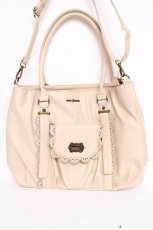 画像1: axes femme / 型押し×スカラップA4トート  生成り Y-26-07-27-024-AX-BG-SZ-ZY (1)
