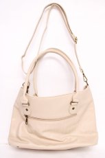 画像2: axes femme / 型押し×スカラップA4トート  生成り Y-26-07-27-024-AX-BG-SZ-ZY (2)