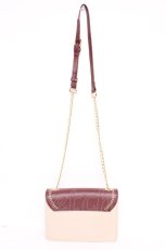 画像2: Belchic / 刺繍チェーンショルダーバック  ワイン×ベージュ Y-26-07-27-030-LO-BG-SZ-ZY (2)