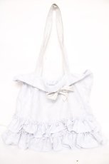 画像1: axes femme POETIQUE / フリルトートバッグ  サックス Y-26-07-27-031-AX-BG-SZ-ZY (1)