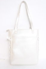 画像2: axes femme POETIQUE / ロゴ刺繍トートバッグ  白 Y-26-07-28-039-AX-BG-SZ-ZY (2)