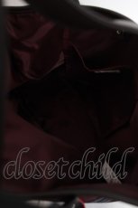 画像3: axes femme / チェックトートバッグ  ワイン Y-26-07-28-044-AX-BG-SZ-ZY (3)