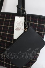 画像3: axes femme / チェック柄トートバッグ  黒 Y-26-07-28-045-AX-BG-SZ-ZY (3)