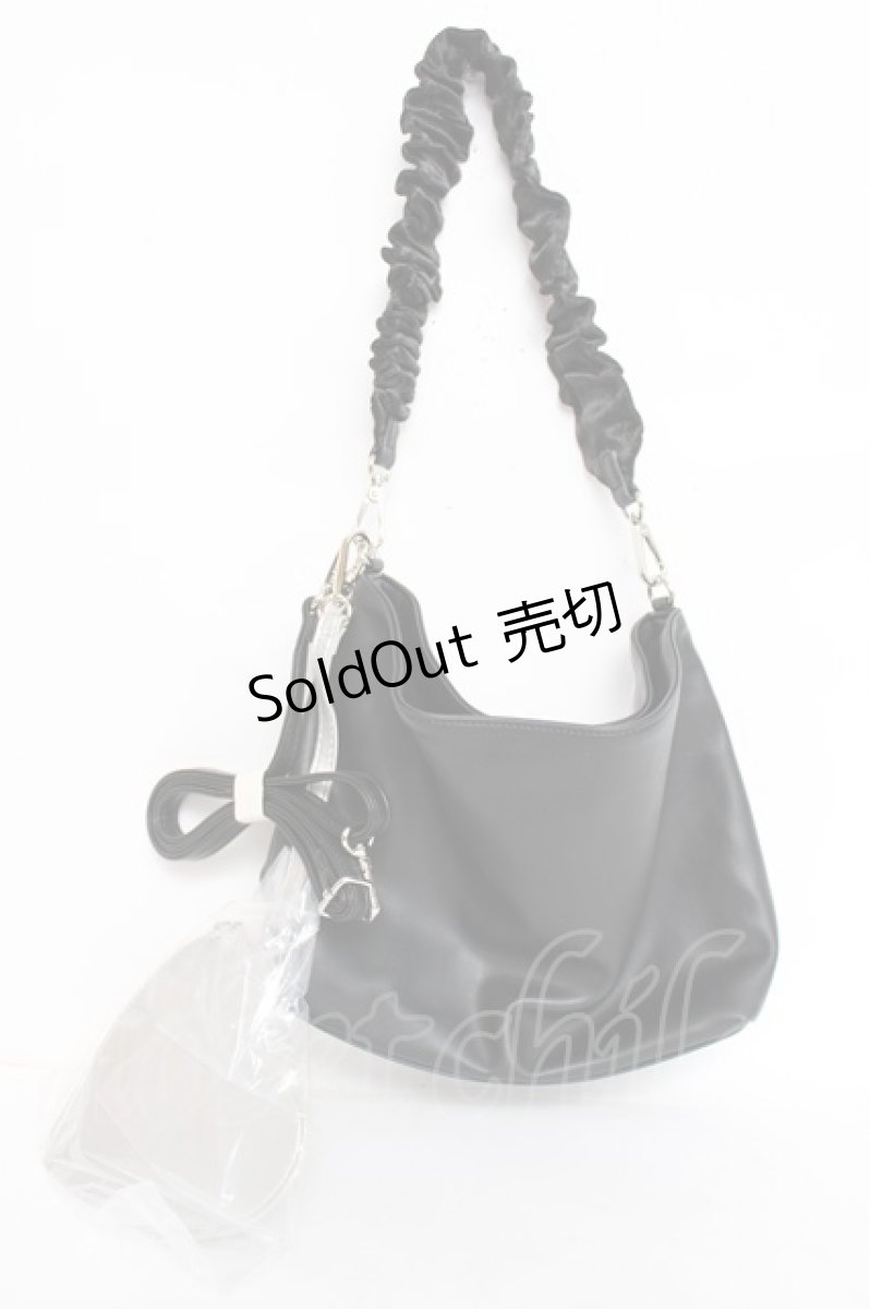 画像3: axes femme / ハートポーチ付2Wayバッグ  黒 Y-26-07-28-006-AX-BG-SZ-ZTK047 (3)