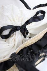 画像3: axes femme POETIQUE / フリルトートバッグ  黒 Y-26-07-28-053-AX-BG-SZ-ZY (3)