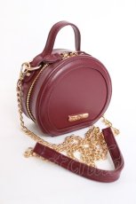 画像1: axes femme / ラウンドチェーンポシェット  ワイン Y-26-07-28-057-AX-BG-SZ-ZY (1)