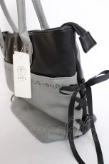 画像3: axes femme / サイドレースアップA4トート  黒 Y-26-07-28-007-AX-BG-SZ-ZY (3)