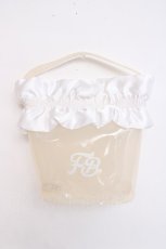 画像1: Fickle Bebe / サテンシースルーバッグ  白 Y-26-07-28-064-LO-BG-SZ-ZY (1)