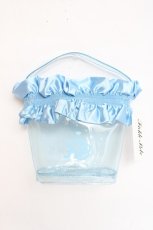 画像1: Fickle Bebe / サテンシースルーバッグ  ブルーグレー Y-26-07-28-066-LO-BG-SZ-ZY (1)