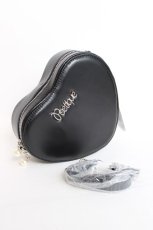 画像1: axes femme POETIQUE / ロゴプレートハートポシェット  黒 Y-26-07-28-069-AX-BG-SZ-ZY (1)