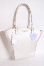 画像1: axes femme kawaii / パールシェルトートバッグ  ベージュ Y-26-07-28-010-AX-BG-SZ-ZY (1)
