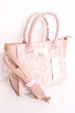 画像1: axes femme / サイドレースUPレースバッグ  アワピンク Y-26-07-28-015-AX-BG-SZ-ZY (1)