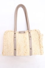 画像2: axes femme / 雑材ハンド刺繍バッグ  生成り Y-26-07-28-019-AX-BG-SZ-ZY (2)