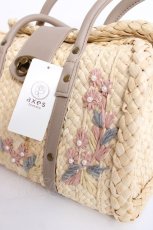 画像3: axes femme / 雑材ハンド刺繍バッグ  生成り Y-26-07-28-019-AX-BG-SZ-ZY (3)