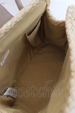 画像4: axes femme / 雑材ハンド刺繍バッグ  生成り Y-26-07-28-019-AX-BG-SZ-ZY (4)