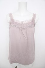 画像1: axes femme / モチーフレースキャミ M 淡ピンク Y-26-07-29-046-AX-TO-SZ-ZY (1)