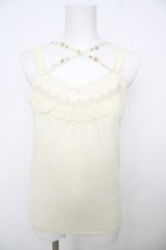画像1: axes femme / ビジューストラップ付キャミ M 生成り Y-26-07-29-049-AX-TO-SZ-ZY (1)