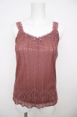 画像1: axes femme / 総レースキャミタンク M 濃ピンク Y-26-07-29-051-AX-TO-SZ-ZY (1)
