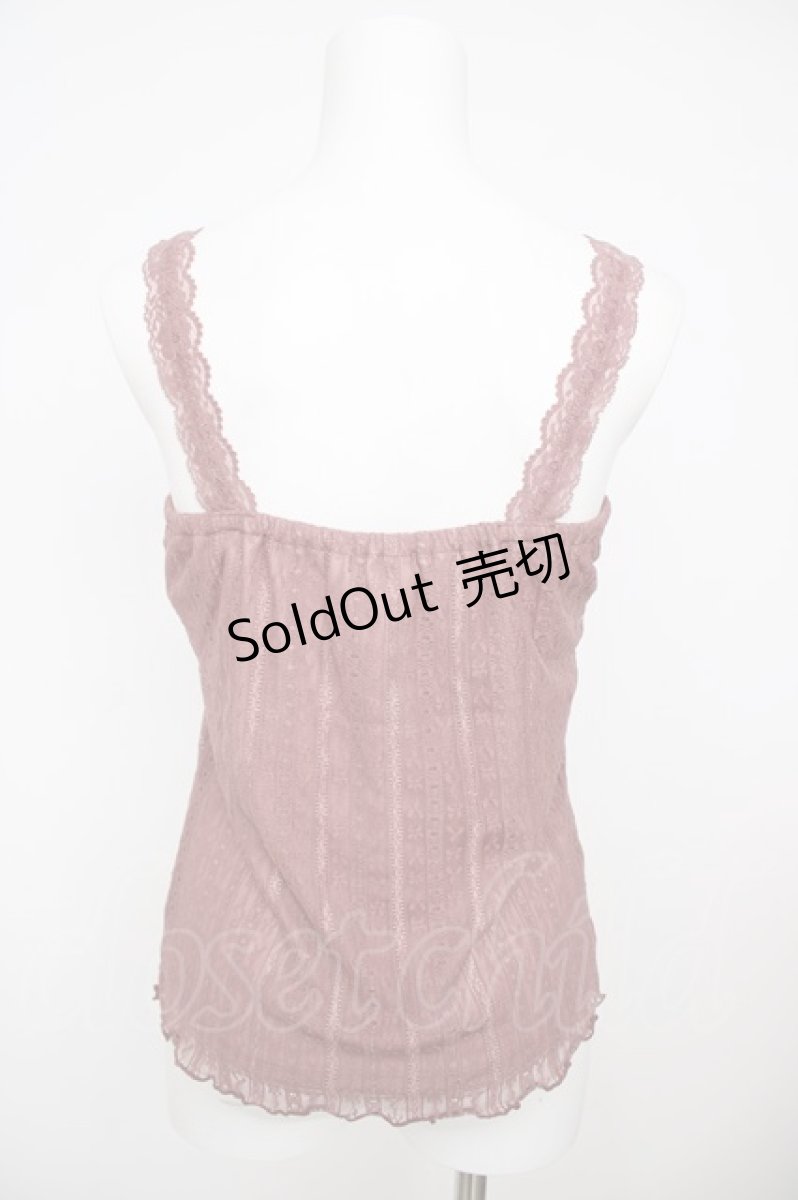 画像2: axes femme / 総レースキャミタンク M 濃ピンク Y-26-07-29-051-AX-TO-SZ-ZI (2)