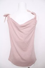 画像2: axes femme / 肩リボンレースタンク M アワピンク Y-26-07-29-055-AX-TO-SZ-ZY (2)