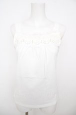 画像1: axes femme / シフォンバラ×パールタンク M 生成り Y-26-07-29-056-AX-TO-SZ-ZY (1)