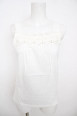 画像1: axes femme / シフォンバラ×パールタンク M 生成り Y-26-07-29-058-AX-TO-SZ-ZY (1)