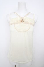 画像1: axes femme / サテン薔薇ホルターキャミ M キナリ Y-26-07-29-064-AX-TO-SZ-ZY (1)