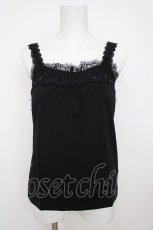 画像1: axes femme / モチーフレースキャミ M 黒 Y-26-07-29-065-AX-TO-SZ-ZY (1)