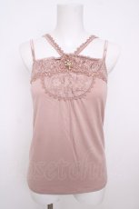 画像1: axes femme / サテン薔薇ホルターキャミ M アワピンク Y-26-07-29-067-AX-TO-SZ-ZY (1)