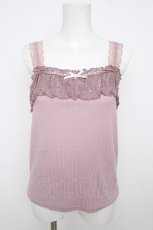 画像1: axes femme / レーシーリボンキャミ M アワピンク Y-26-07-29-069-AX-TO-SZ-ZY (1)