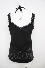 画像2: axes femme / ビジューストラップ付キャミ M 黒 Y-26-07-29-072-AX-TO-SZ-ZY (2)