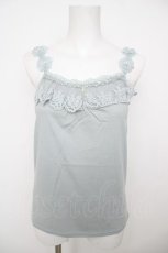 画像1: axes femme / お花ストラップキャミ M サックス Y-26-07-29-078-AX-TO-SZ-ZY (1)