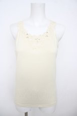 画像1: axes femme / 前後モチーフレースタンク M 生成り Y-26-07-29-008-AX-TO-SZ-ZY (1)