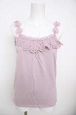 画像1: axes femme / お花ストラップキャミ M ラベンダー Y-26-07-29-079-AX-TO-SZ-ZY (1)