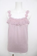画像1: axes femme / お花ストラップキャミ M ラベンダー Y-26-07-29-080-AX-TO-SZ-ZY (1)