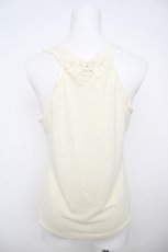 画像2: axes femme / 前後モチーフレースタンク M 生成り Y-26-07-29-008-AX-TO-SZ-ZY (2)