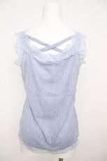 画像2: axes femme / クロス総レース2WAYタンク M ブルー Y-26-07-29-085-AX-TO-SZ-ZY (2)