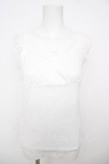 画像1: axes femme / クロス総レース2WAYタンク M 白 Y-26-07-29-086-AX-TO-SZ-ZY (1)