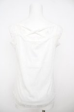 画像2: axes femme / クロス総レース2WAYタンク M 白 Y-26-07-29-086-AX-TO-SZ-ZY (2)
