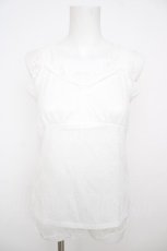 画像1: axes femme / クロス総レース2WAYタンク M 白 Y-26-07-29-087-AX-TO-SZ-ZY (1)