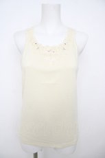 画像1: axes femme / 前後モチーフレースタンク M 生成り Y-26-07-29-009-AX-TO-SZ-ZY (1)