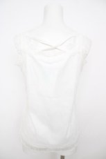 画像2: axes femme / クロス総レース2WAYタンク M 白 Y-26-07-29-089-AX-TO-SZ-ZY (2)