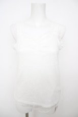 画像1: axes femme / 2WAYクロス総レースタンク F ホワイト Y-26-07-29-090-AX-TO-SZ-ZY (1)