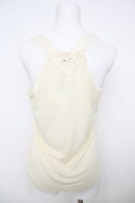 画像2: axes femme / 前後モチーフレースタンク M 生成り Y-26-07-29-009-AX-TO-SZ-ZY (2)