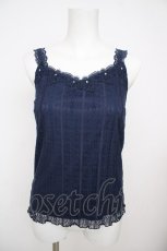 画像1: axes femme / 総レースキャミタンク M 紺 Y-26-07-29-096-AX-TO-SZ-ZY (1)